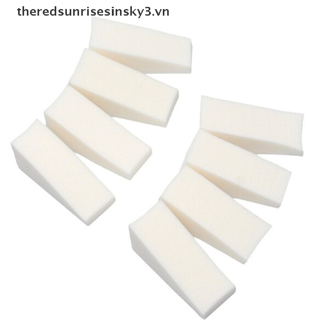 Set 10 Miếng Bọt Biển Hình Tam Giác Nhiều Màu Trang Trí Móng Tay