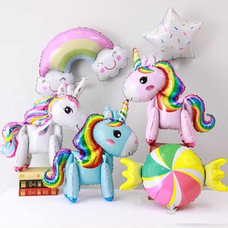 Bóng bay hình ngựa Pony 4D có chân đứng trang trí tiệc, sinh nhật 4.9