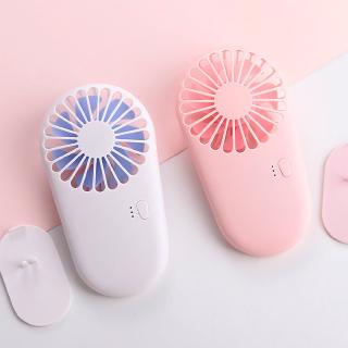 Ultra-thin handheld tabletop fan with battery indicator light （USB Mini Fan / support）