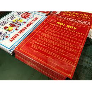 Bảng nội quy tiêu lệnh mica