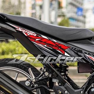 Tem rời Satria F150 Kingdrag đỏ trắng đen