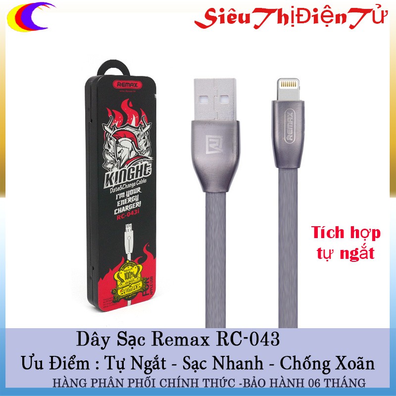 CÁP LIGHTNING REMAX RC-043I