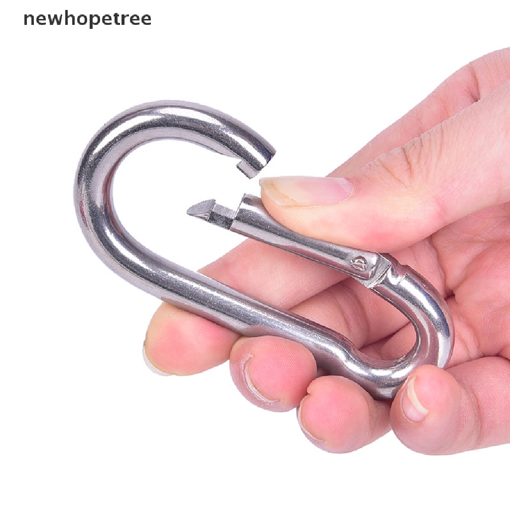 Móc Khóa Carabiner Bằng Thép Không Gỉ 304 Tháo Gỡ Nhanh