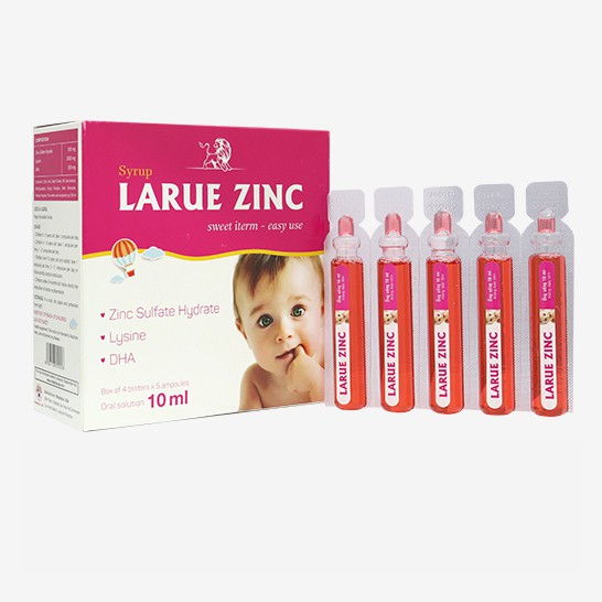 Siro Larue Zinc – Bổ sung kẽm, lysin, DHA giúp  trẻ ăn ngon, tăng hấp thu dinh dưỡng