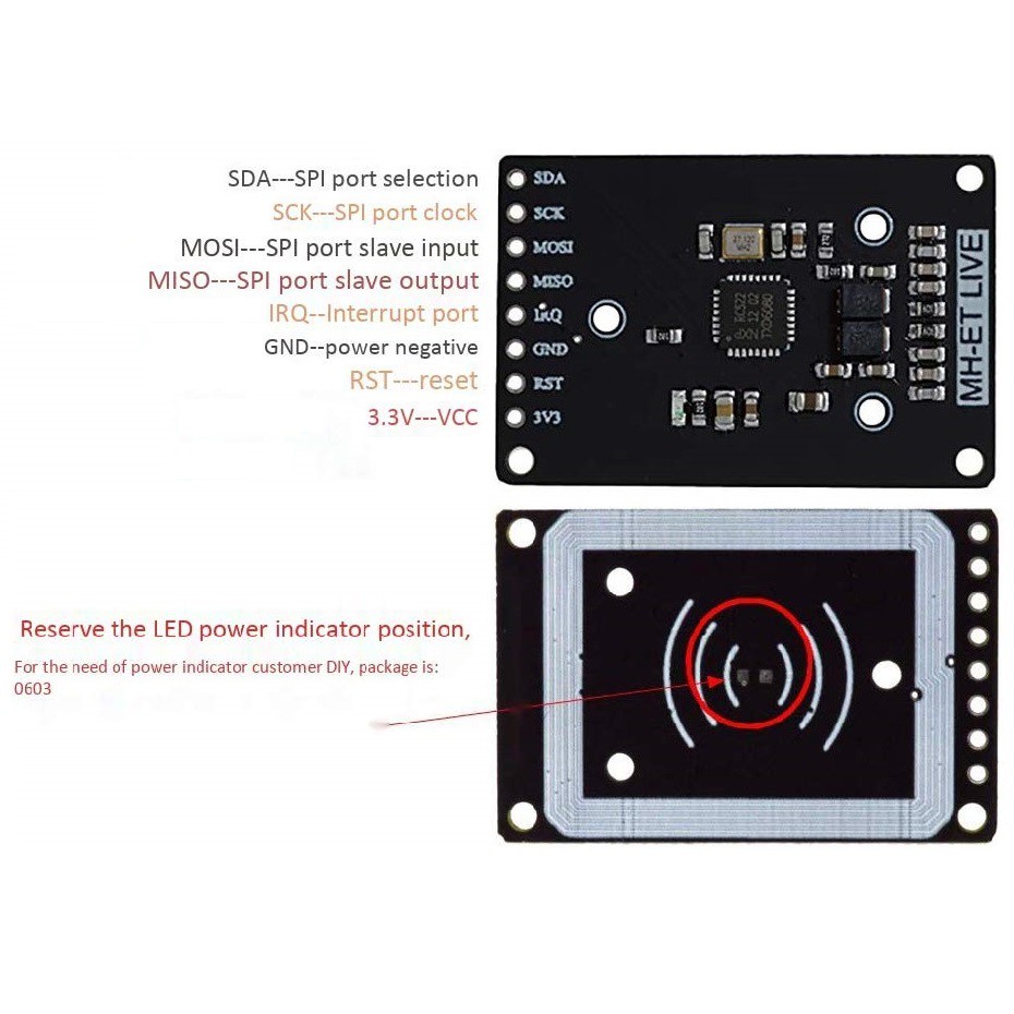 Module đọc thẻ từ RFID RC522