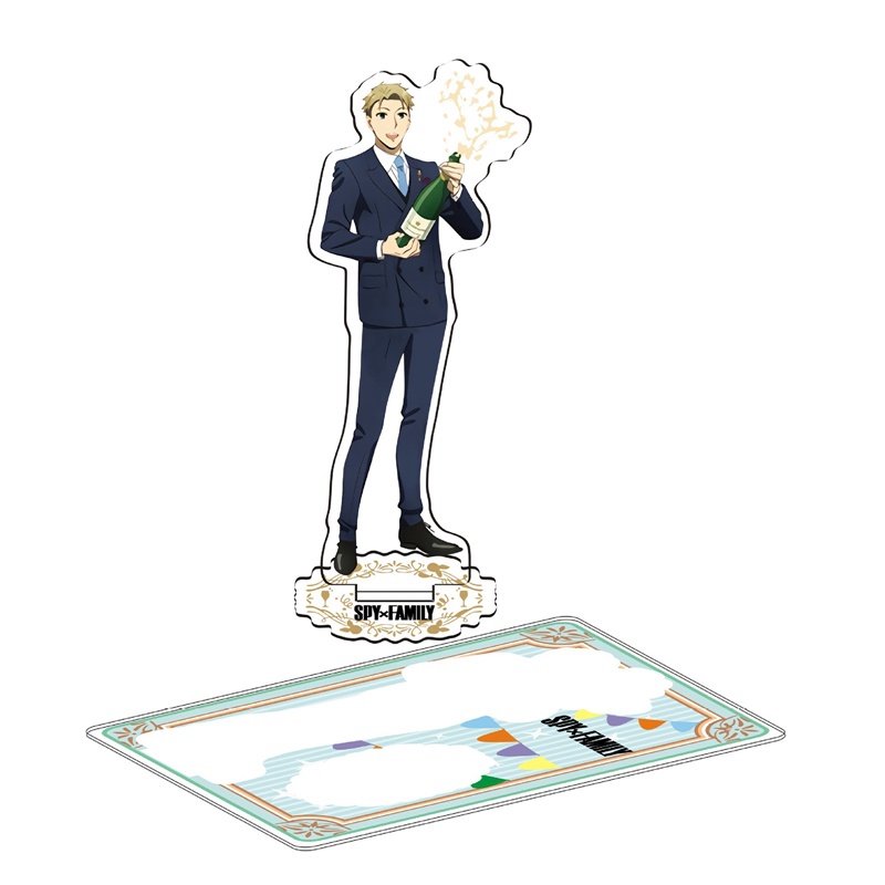 Mô Hình Nhân Vật Anya Yor Loid Ngụy Trang Trong Phim Spy X Bằng Acrylic Đứng Để Bàn Trang Trí