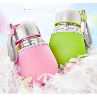 bình nước thủy tinh hình quả bầu 300ml