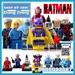 Đồ chơi Xếp hình Freeze Batgirl gồm Gordon Alfred - Kabuki Cnins - Mayor Tan - Zebra Man Magpie Minifigures Pogo PG8039