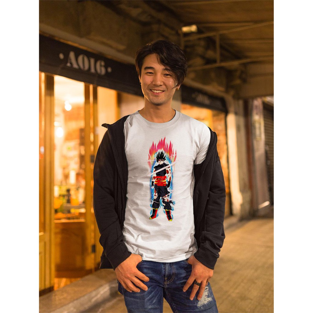 Áo thun Nam in hình Dragon Balls Songoku Ultra instic - Cotton Thun Phong Cách Cá Tính - Cực Chất Và Đẹp