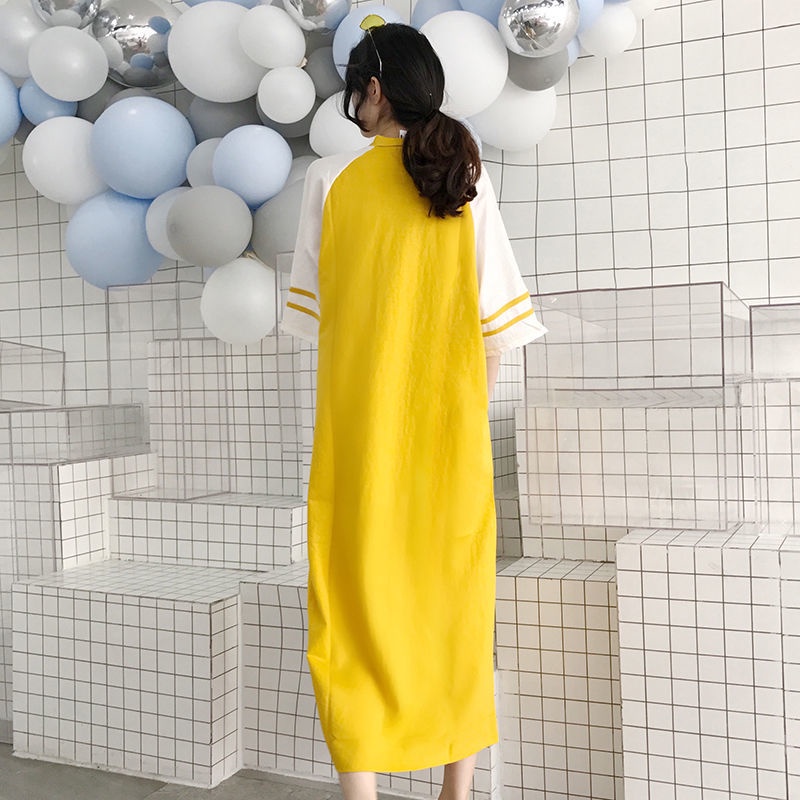 Jiashucheng Đầm Thun Ngắn Tay Dáng Rộng Plus Size Thời Trang Mùa Hè Cho Nữ