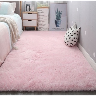 Thảm Lông Hình Chữ Nhật Trang Trí Phòng 1,6 - 2 Mét ✨ Bibo Bedding