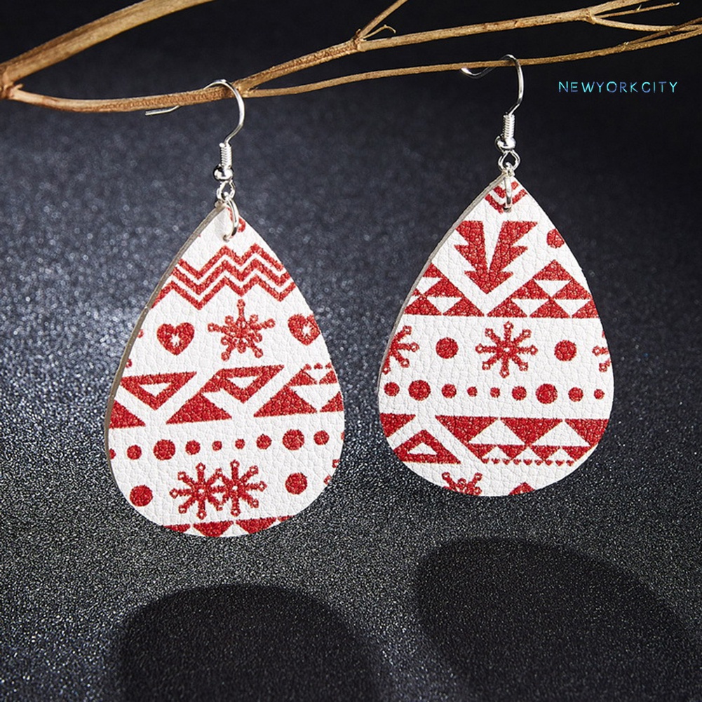 Khuyên Tai Hình Hoa Tuyết Tuần Lộc Giáng Sinh Đáng Yêu