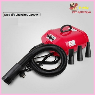 Máy sấy lông Chó Mèo Chunzhou 2 mô tơ hàng sẵn đầy đủ chế độ nóng lạnh to nhỏ - Omonpet