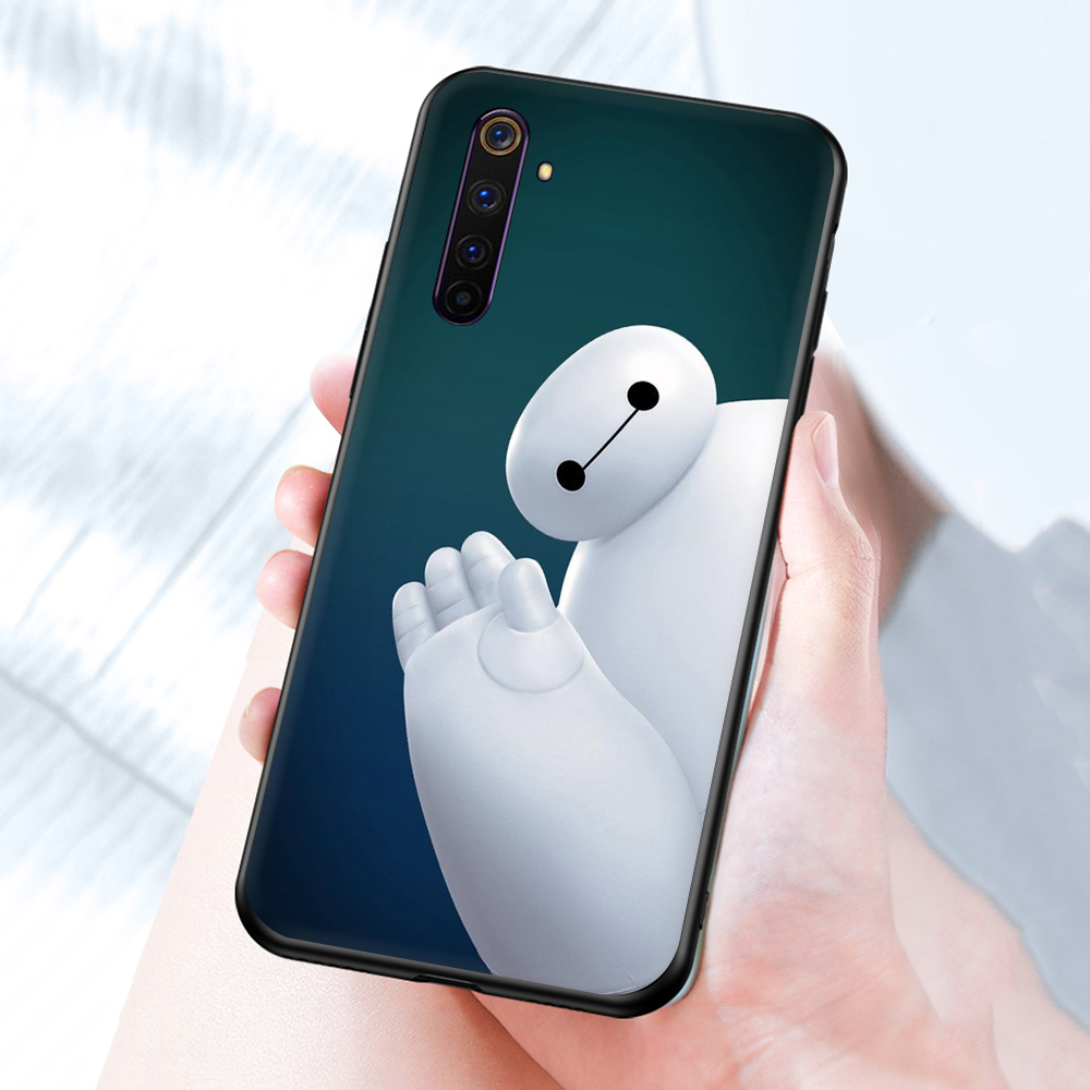 Ốp Điện Thoại Tpu Mềm Chống Rơi Màu Đen Cho Realme 2 3 A5 X Lite 3 Pro 5 5i 5s Big Hero 6