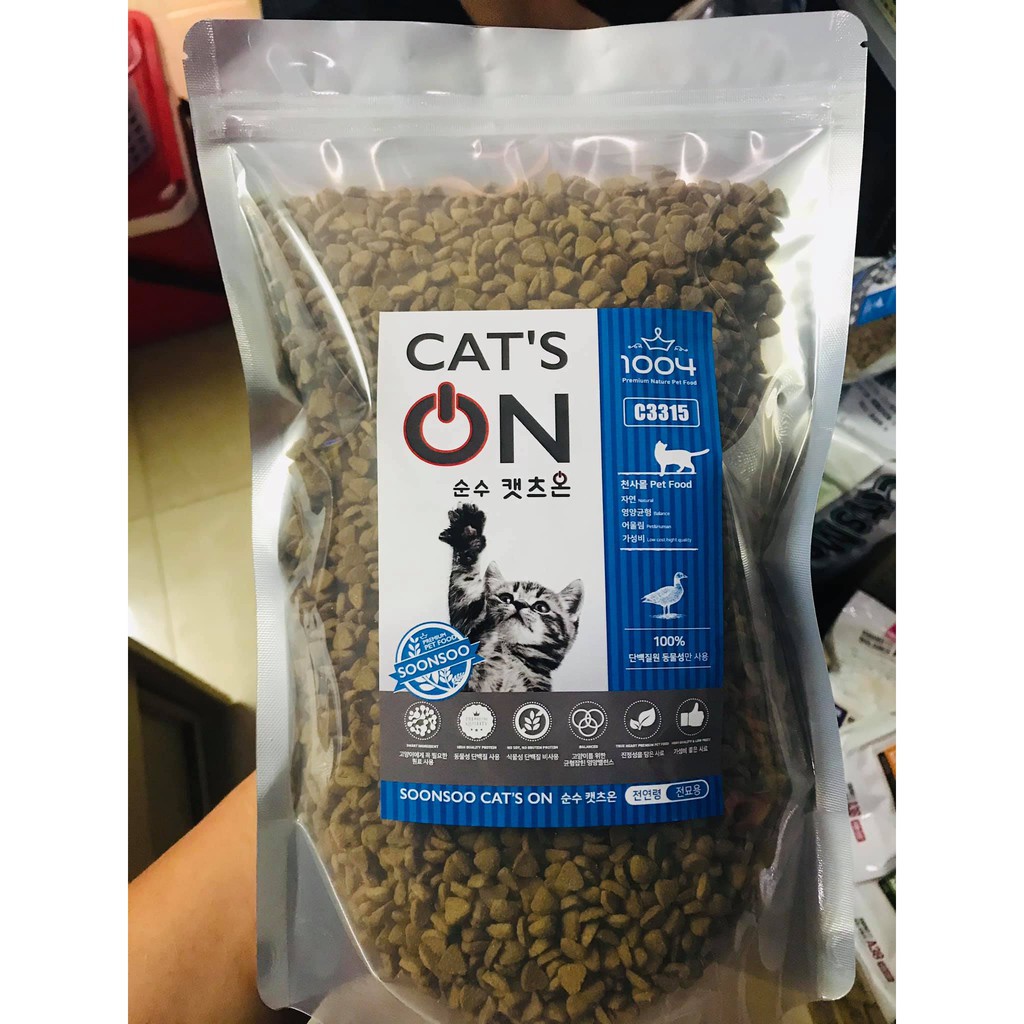 Cat's On 1kg - Thức Ăn Hạt Cho Mèo Hàn Quốc