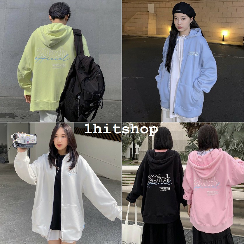 Áo KHOÁC Hoodie 20.INCH Ulzzang Unisex 1hitshop | BigBuy360 - bigbuy360.vn