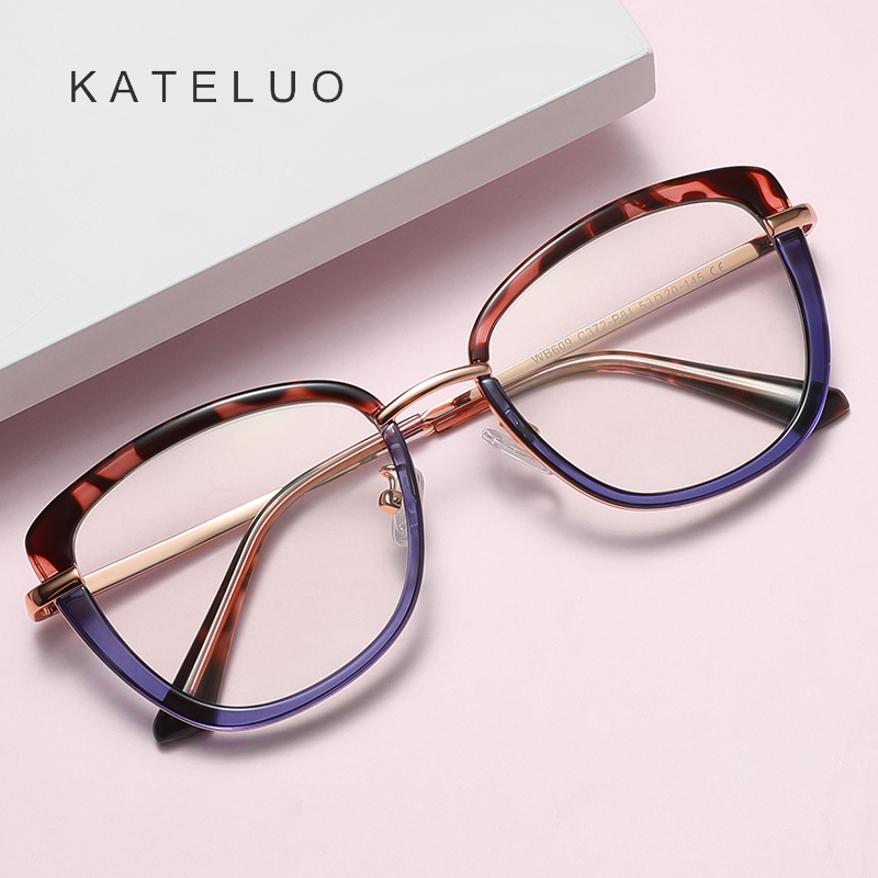 Kính Mát Chống Ánh Sáng Xanh Thời Trang Dành Cho Nữ KATELUO WB609 TR90