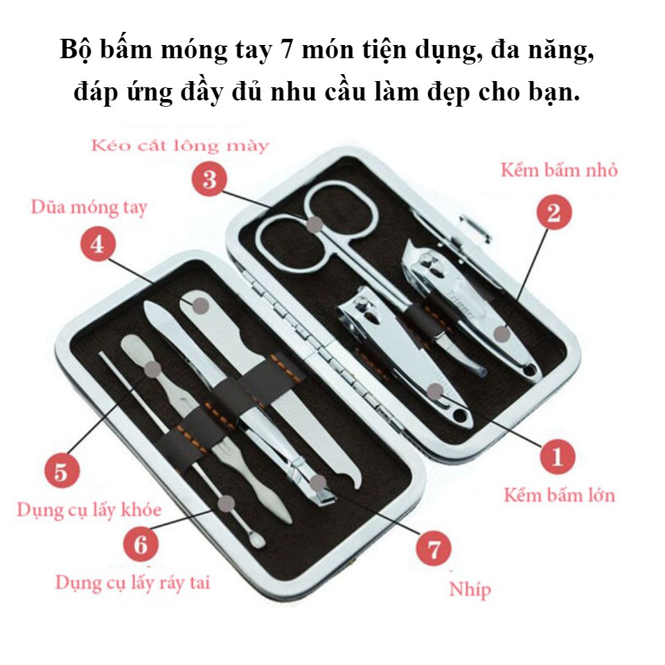 Bộ Dụng Cụ Làm Móng, Bấm Móng, Kềm Cắt Móng Tay Chân