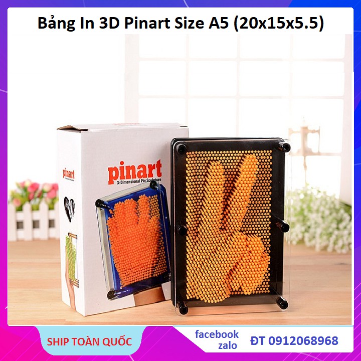 Đồ Chơi, Đồ Chơi Bảng In 3D Cho Bé Thỏa Sức Sáng Tạo Size A5 - Bảng Pinart 3D - Đồ Chơi Sáng Tạo