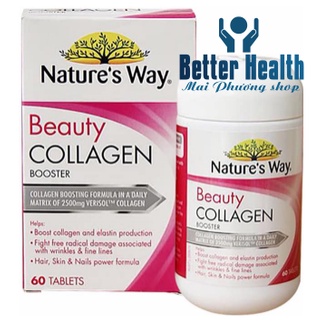 Colagen Của Nature’s Way 60 Viên Đẹp Da, Tóc hàng Chemist Úc