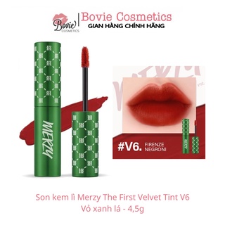 Son kem lì merzy the first velvet tint v6 vỏ xanh lá - 4,5g