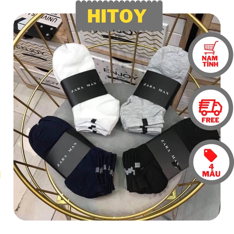 Tất nam nữ cổ ngắn zaza man loại trơn , vớ unisex 4 mùa hàng đẹp loại 1 dày dặn , co giãn tốt , thấm hút mồ hôi
