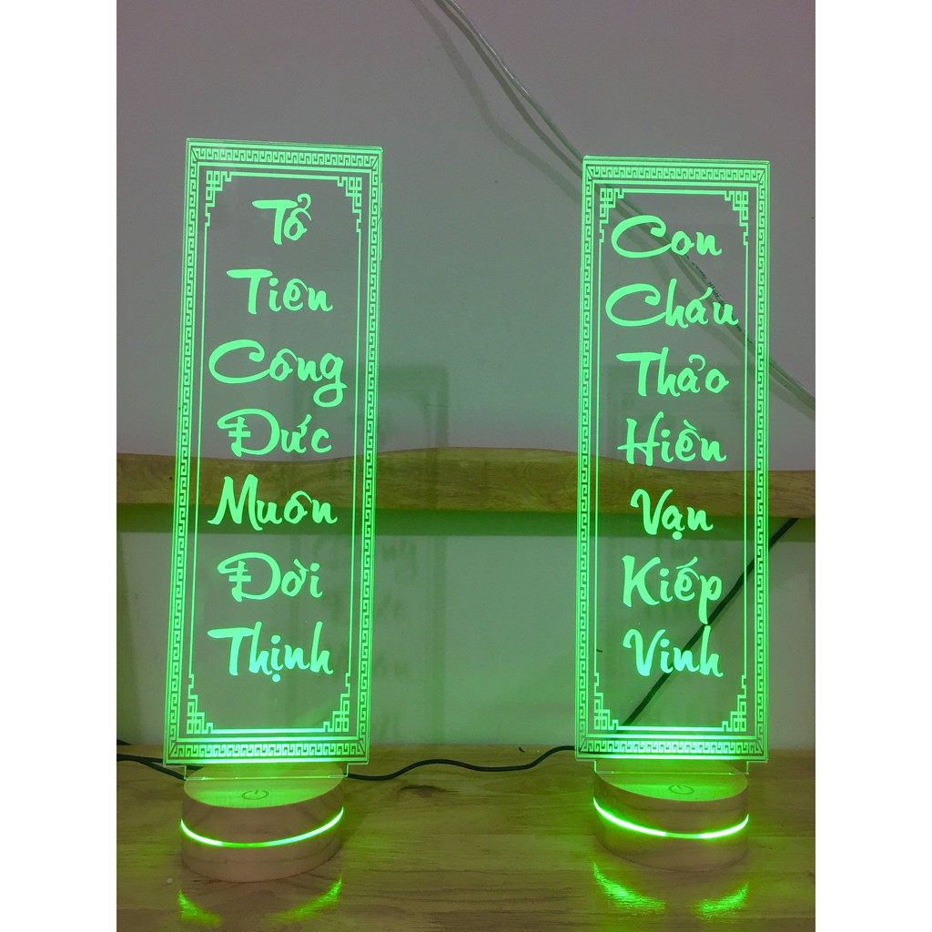 Đèn thờ, câu liễn Tổ Tiên Công Đức Ngàn Năm Thịnh, Con Cháu Thảo Hiền Vạn Kiếp Vinh