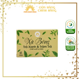 Xà bông trà xanh tràm trà tặng kèm túi tắm