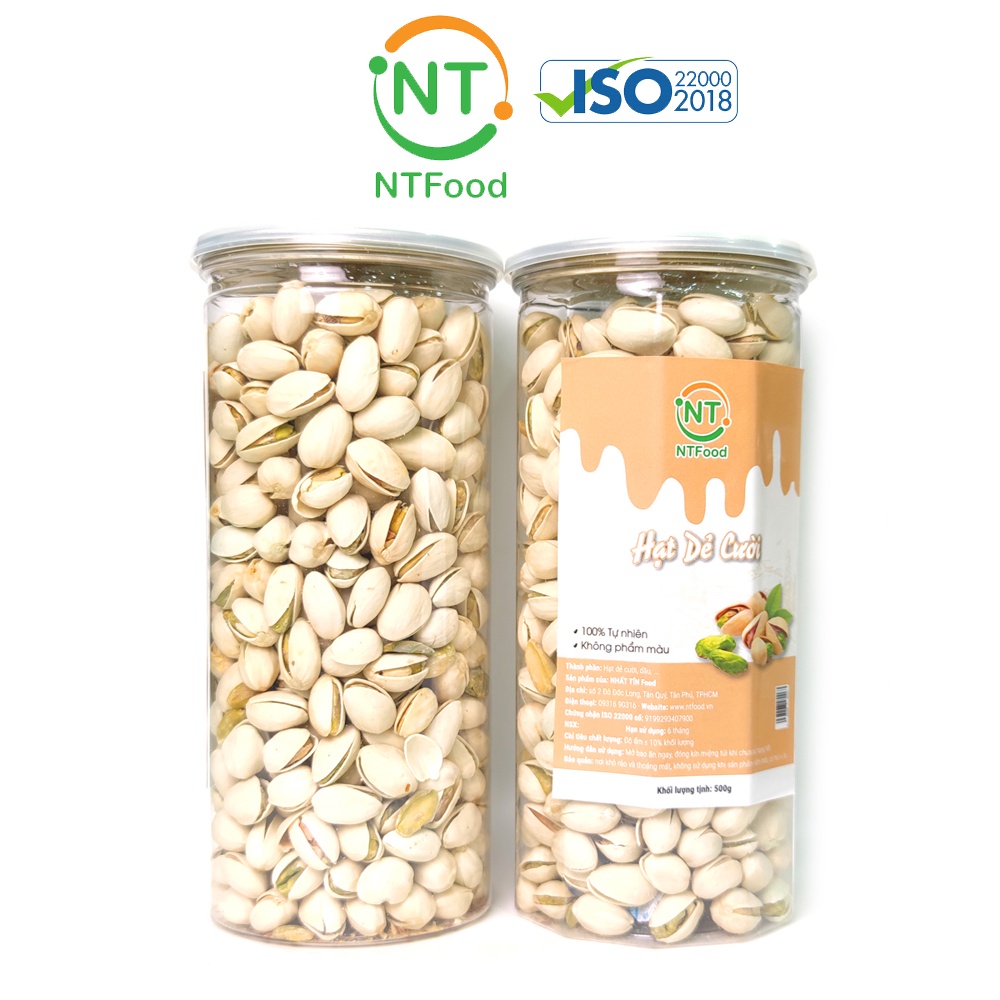 Hạt dẻ cười NTFood hủ Pet 500 gram - Nhất Tín Food