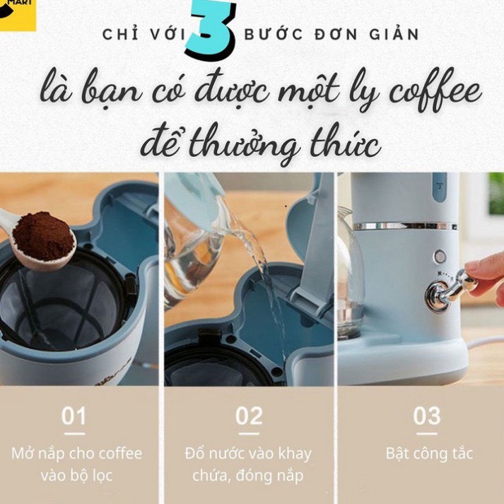 [ORDER] Máy pha cà phê , máy pha trà coffee chính hãng Bear nhỏ gọn tiện dụng