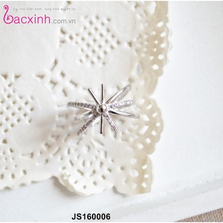 Nhẫn bạc Ý 925 Bạc xinh Huệ Ngân - Hậu duệ mặt trời JS16006