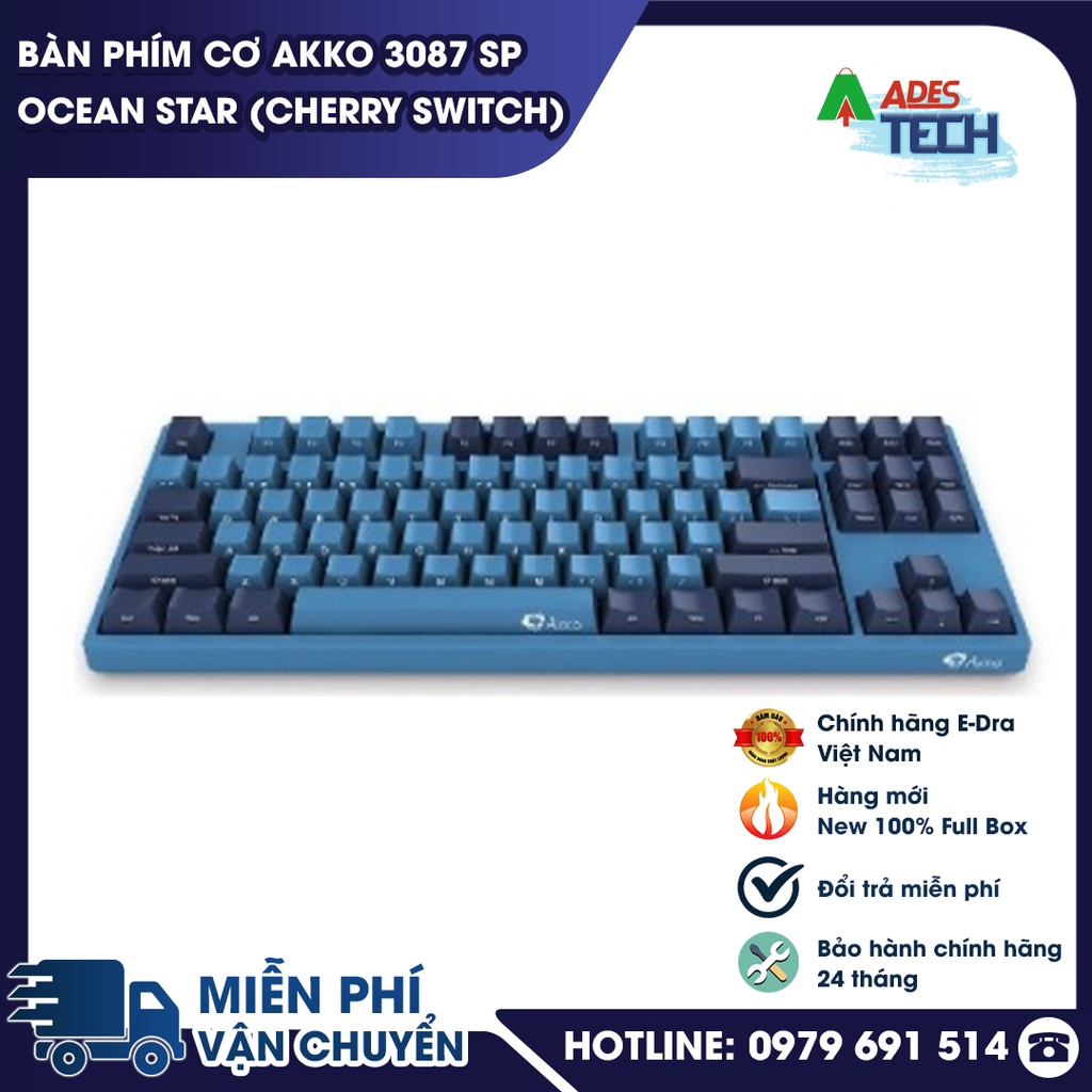 Bàn phím cơ AKKO 3087 SP Ocean Star  | Bảo hành 12 tháng