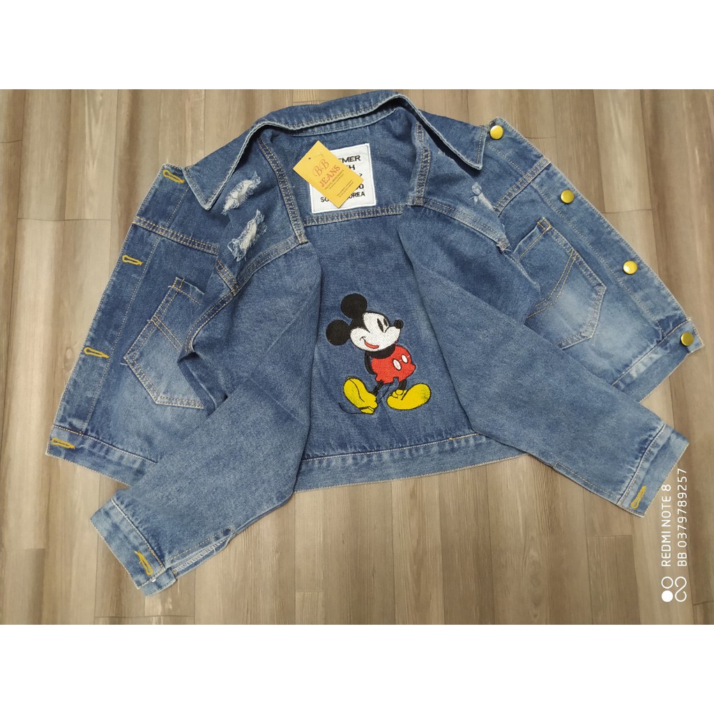 Áo khoác nữ chất jean cao cấp thời trang form dưới 58Kg chuột TT BB44