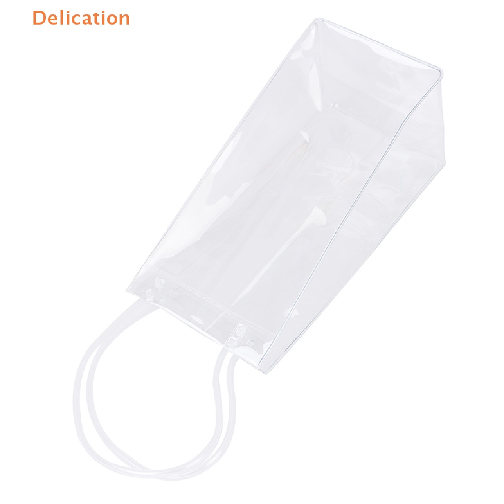 [Delication] PVC Leakproof Tote Bag Transparent Pack Ice Bucket Wine Champagne Bottle Chiller