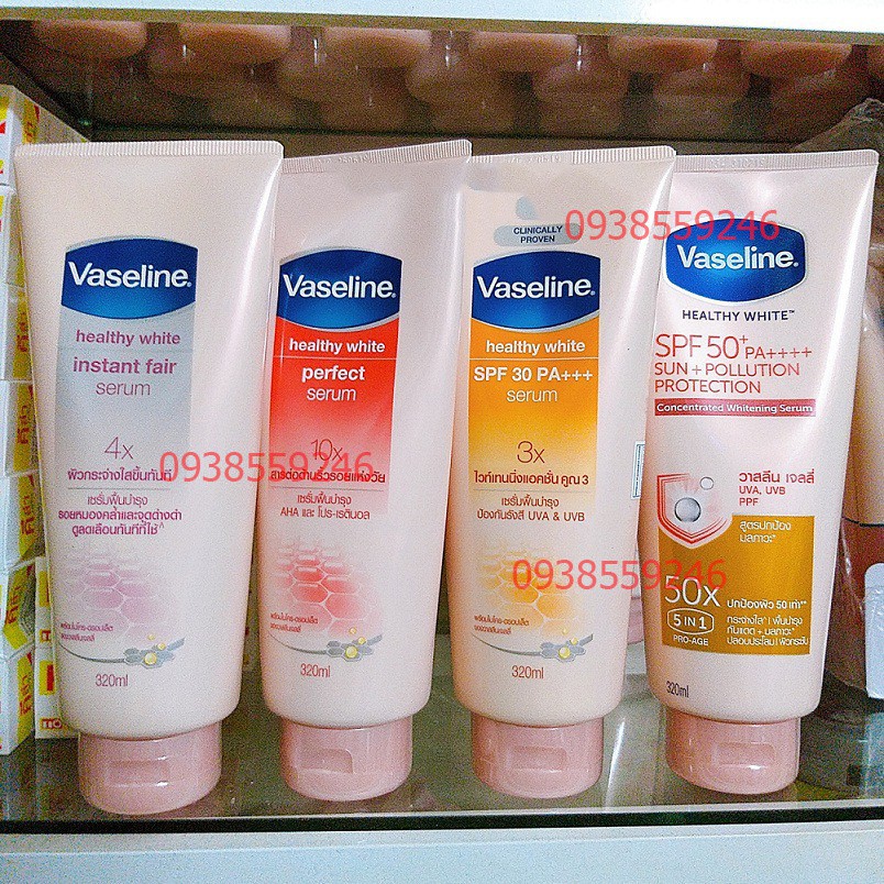 Dưỡng Thể Vaseline Healthy White Perfect Serum 320ml