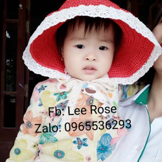 Mũ ren tiểu thư cho bé