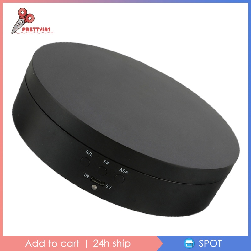 Giá Đỡ Mỹ Phẩm 3D Màu Đen Có Thể Xoay 360 Độ Prettyia1