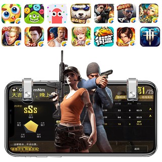 R11 Phone Gamepad Trigger Fire Button Aim Key L1R1 Shooter Controller PUBG[M]