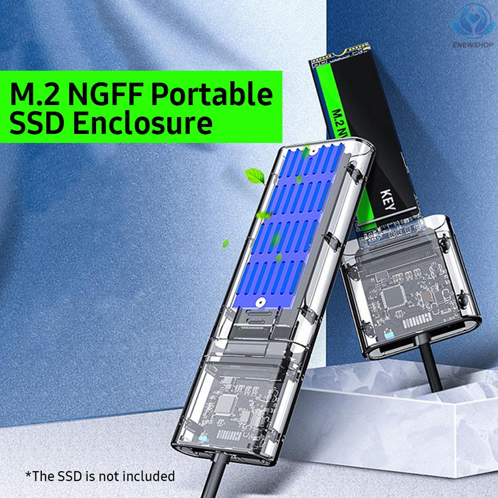 Vỏ Ổ Cứng Ssd Ngff Hỗ Trợ Sata B-Key M.2 Ssd / Gen1 Sata Usb3.0 Đen | BigBuy360 - bigbuy360.vn