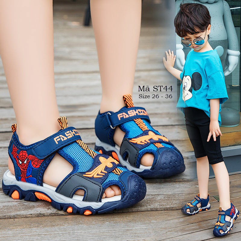 SANDAL RỌ BÉ TRAI SIÊU NHÂN SPIDERMAN 3 - 12 TUỔI ST44 [KÈM ẢNH THẬT]