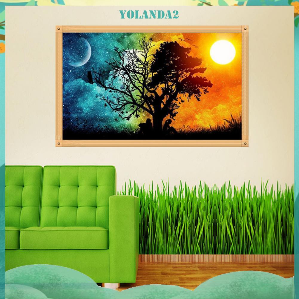 Toàn Bộ Tranh Thêu Chữ Thập Đính Đá Kim Cương Hình Cây