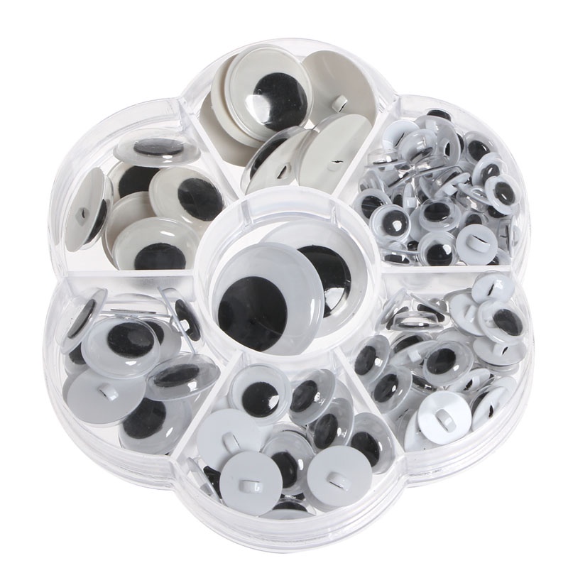 Bộ 128 Con Mắt Giả Nhiều Màu Sắc Dùng Trang Trí Sổ Tay DIY