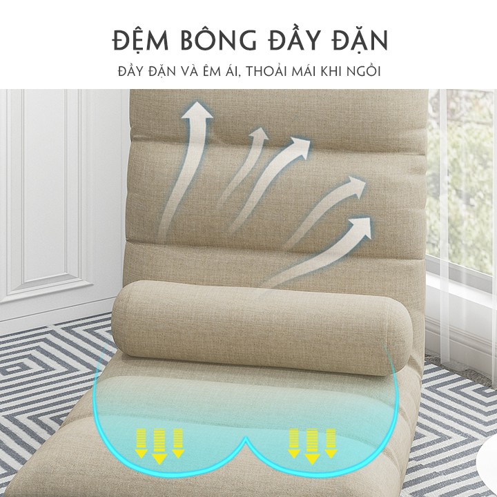 Ghế lười bệt tựa lưng tatami phù hợp cho dân văn phòng, để ở phòng ngủ, cho con bú - sofa bệt gập mở 180 độ