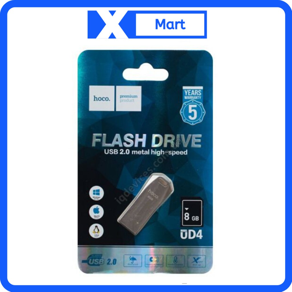 USB 2.0 HOCO UD4 chính hãng flash disk kim loại