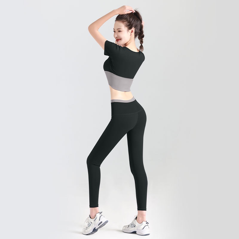 Đào Khâu Phù Hợp Với Chạy Thể Thao Bó Sát Bộ Đồ Tập Thể Hình Cao Cấp Hông Hông Liền Mạch Bộ Đồ Tập Yoga Nữ