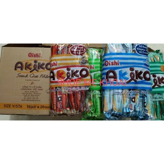 Bánh akiko snack que các vị  160g