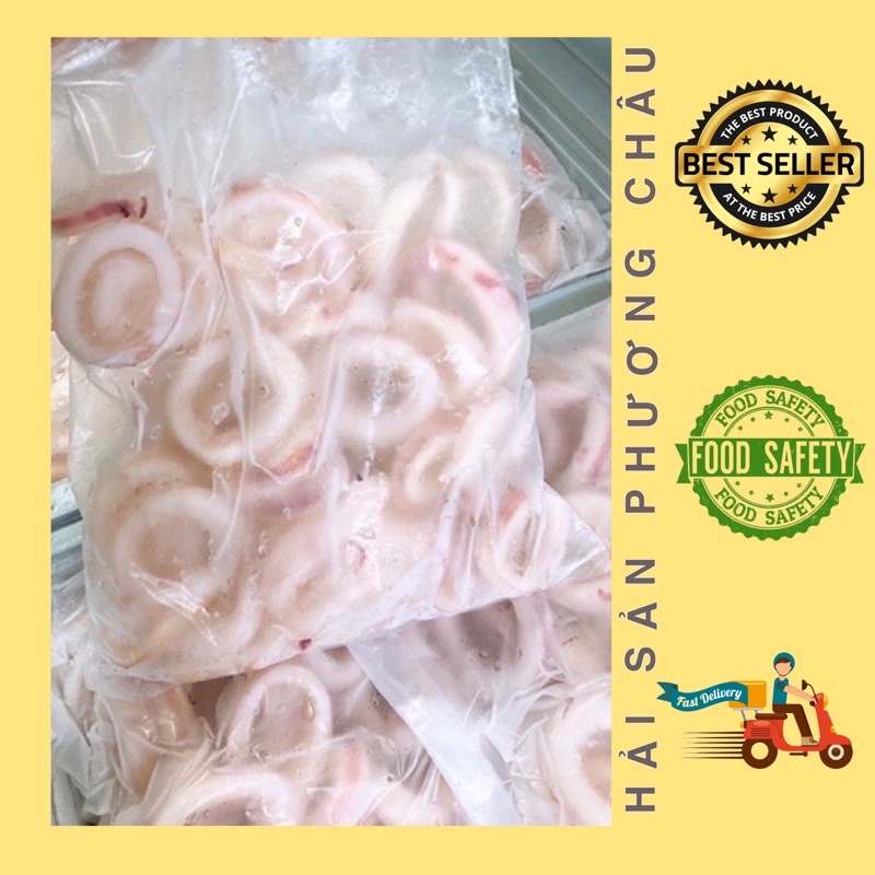 [HỎA TỐC SG] Mực ống cắt khoanh chiên bột xào mì chiên cơm