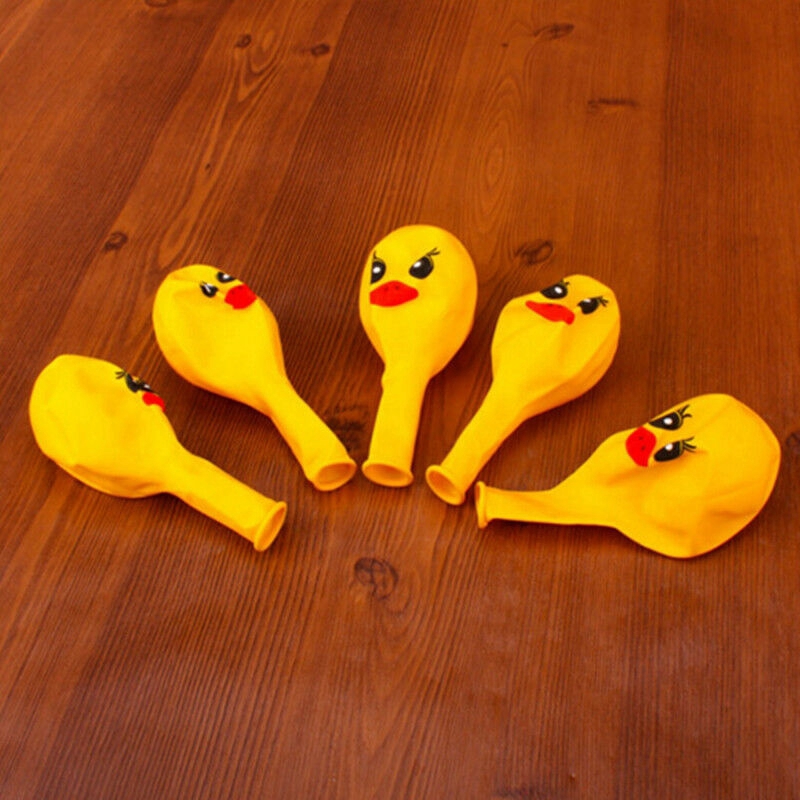 Cute 10pcs Yellow Duck Ballons Celebration Party Wedding Birthday Decor Ballons