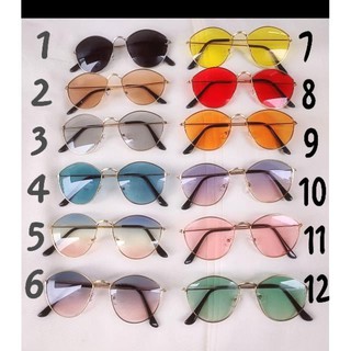 Kính râm nữ đi biển nhiều màu ảnh thật