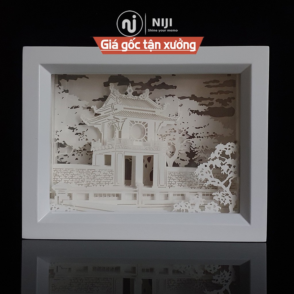 Tranh đèn 3D, di tích Hà Nội, Văn Miếu, Khuê Văn Các sản xuất thủ công – chính hãng 𝑵𝑰𝑱𝑰